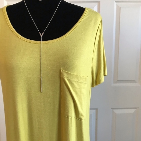 Canary Yellow HiLo T-shirt Dress by Bo Bel - Picture 2 of 8